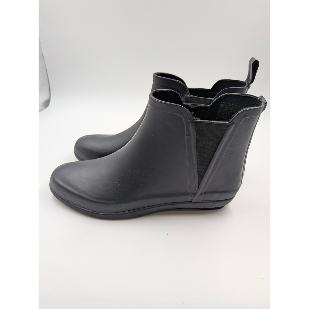 Capelli New York Rain Boots Matte Black Chelsea Gorpcore Grunge Utility Shoes 10 - Picture 2 of 7